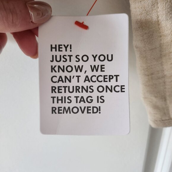 (NEW + TAGS) ASOS DESIGN linen crop collarless quilted jacket in oatmeal - Picture 4 of 5